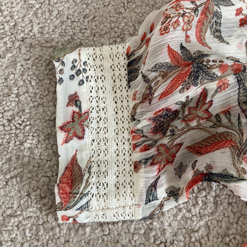 LADIES * Anthropologie Floral Blouse - Picture 4 of 4
